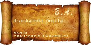 Brandschott Anilla névjegykártya